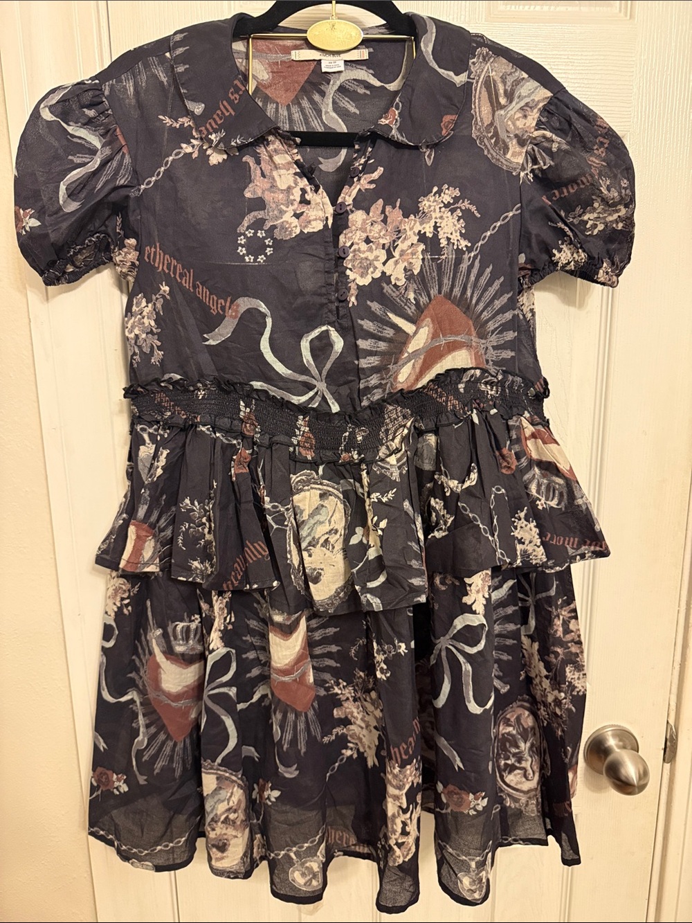 Kimchi Blue Tiered Ruffle Baby Doll Oversize Dress #665